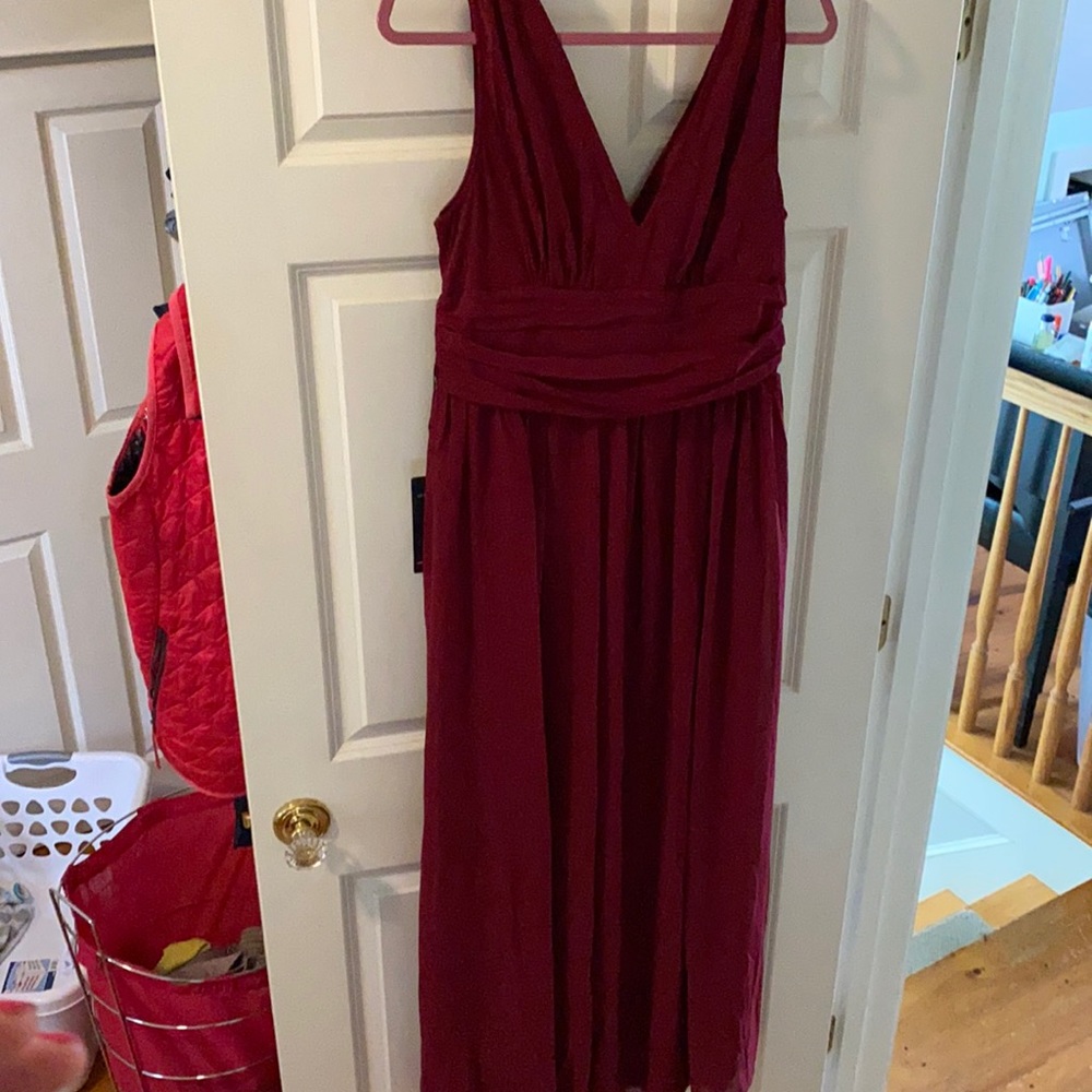 Wonderful burgundy bridesmaids dress never worn!